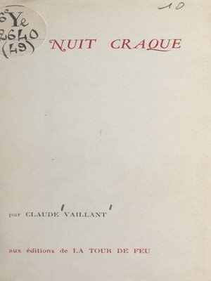 cover image of La nuit craque